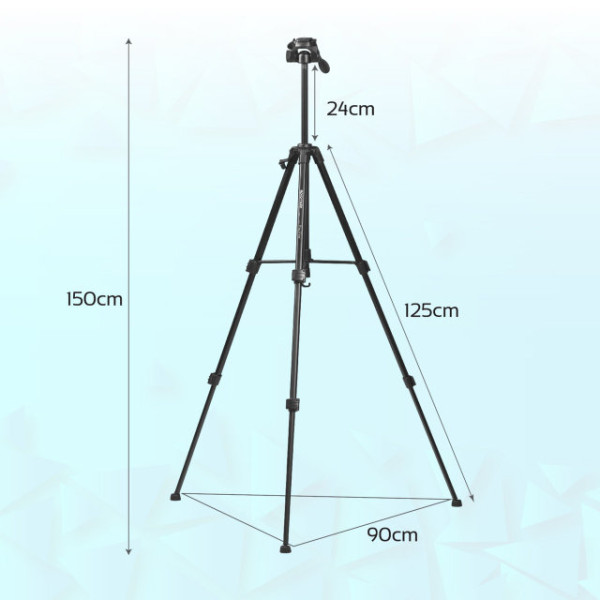 3-х секційний алюмінієвий штатив Precise-150 53-150 мм